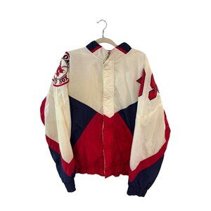 Vintage 90s Apex One Boston Red Sox MLB Full Zip Windbreaker Jacket Men's XL